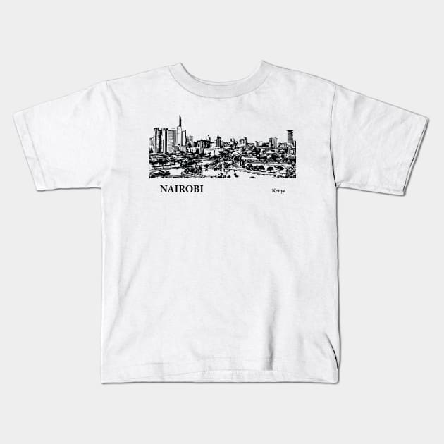 Nairobi - Kenya Kids T-Shirt by Lakeric